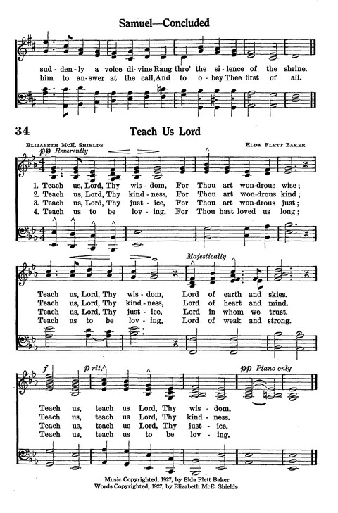 Junior Hymns and Songs: for use in Church School, Sunday Session, Week Day Session, Vacation Session, Junior Societies (Judson Ed.) page 31