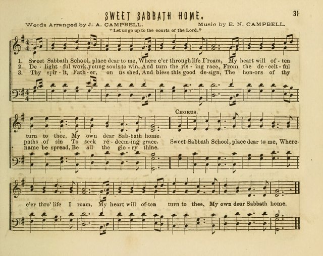Joyful Songs: a choice collection of new Sunday School music page 31