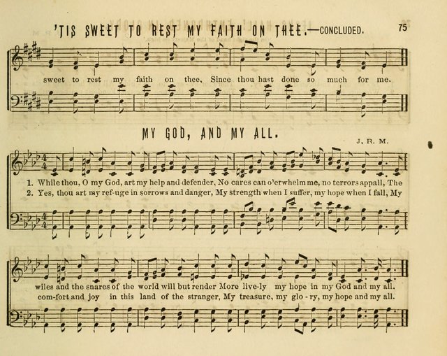 Joyful Songs: a choice collection of new Sunday School music page 75