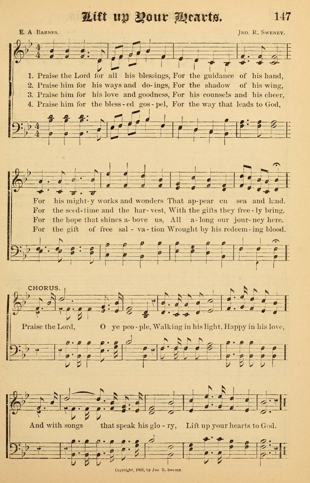 Junior Songs: a collection of sacred hymns and songs; for use in meetings of junior societies, Sunday Schools, etc. page 145