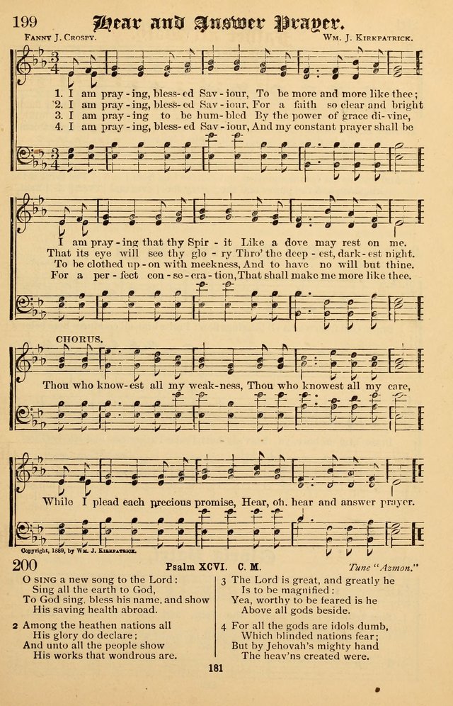 Junior Songs: a collection of sacred hymns and songs; for use in meetings of junior societies, Sunday Schools, etc. page 177