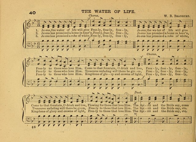 The Jewel: a selection of hymns and tunes for the Sabbath school, designed as a supplement to "The Gem" page 46
