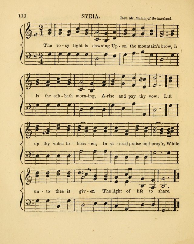 Juvenile Songs: religious, moral and sentimental, with brief exercises, adapted to the purposes of primary instruction page 110