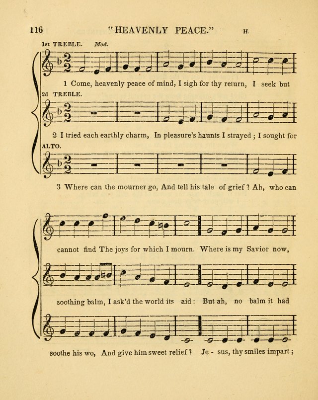 Juvenile Songs: religious, moral and sentimental, with brief exercises, adapted to the purposes of primary instruction page 116