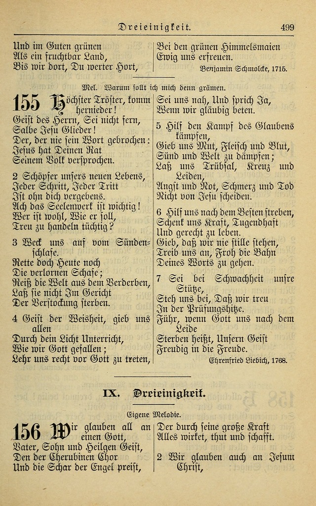 Kirchenbuch für Evangelisch-Lutherische Gemeinden page 499
