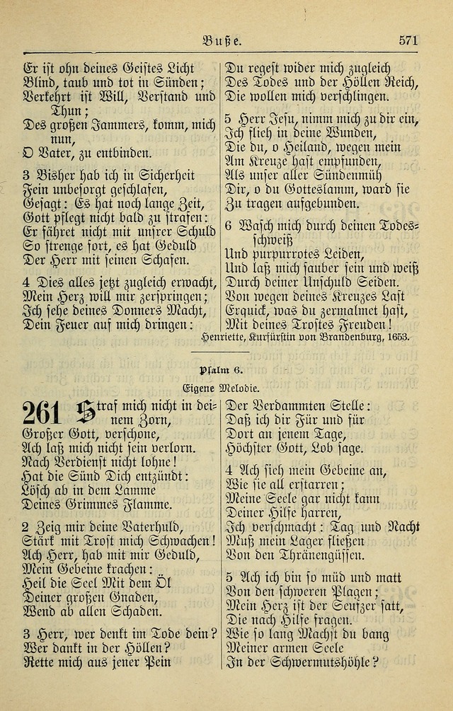 Kirchenbuch für Evangelisch-Lutherische Gemeinden page 571