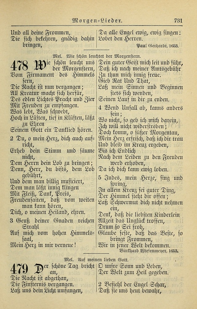 Kirchenbuch für Evangelisch-Lutherische Gemeinden page 731