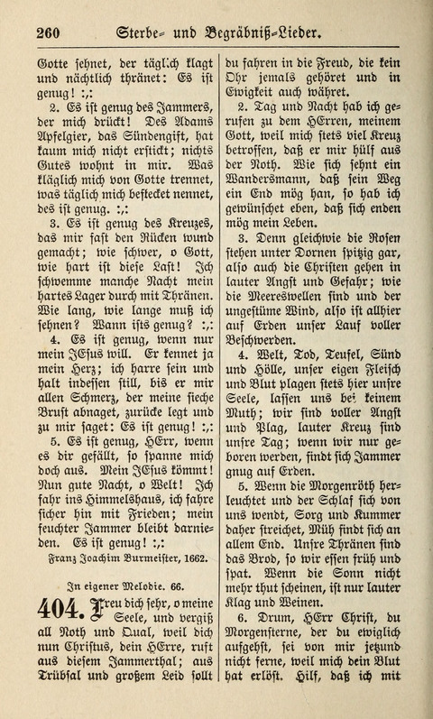 Kirchen-Gesangbuch: für Evangelisch-Lutherische Gemeinden ungeänderter Aubsburgischer Confession page 260