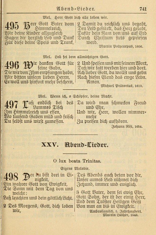 Kirchenbuch für Evangelisch-Lutherische Gemeinden page 741
