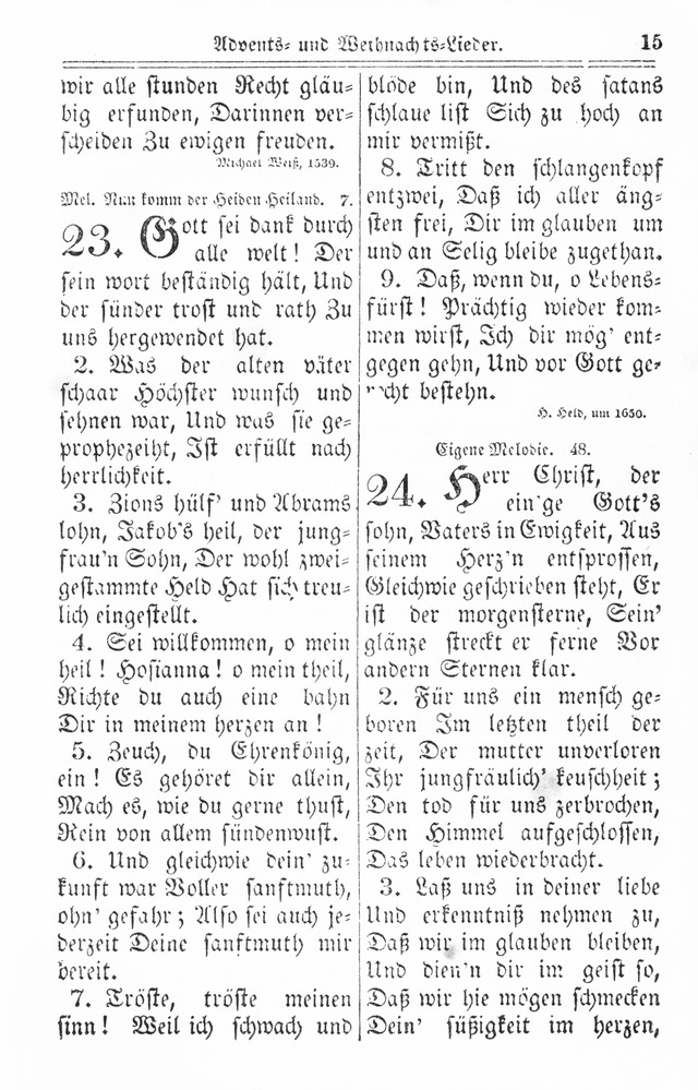 Kirchen-Gesangbuch: für Evangelisch-Lutherische Gemeinden page 15