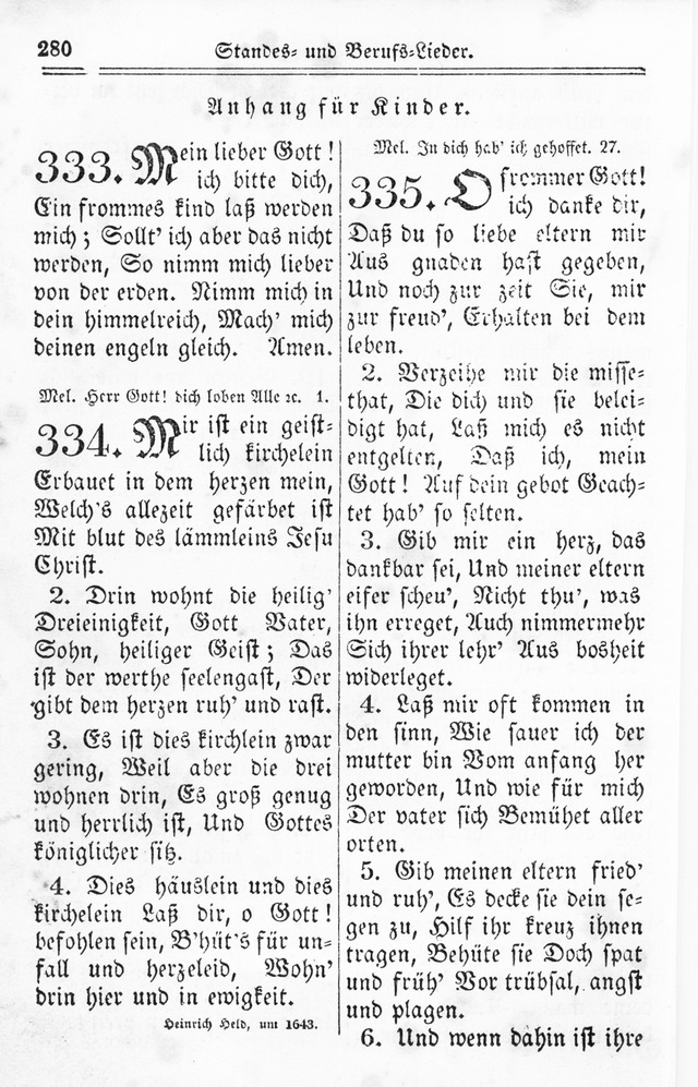Kirchen-Gesangbuch: für Evangelisch-Lutherische Gemeinden page 280