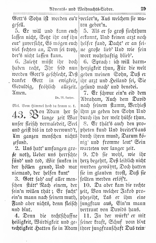 Kirchen-Gesangbuch: für Evangelisch-Lutherische Gemeinden page 29