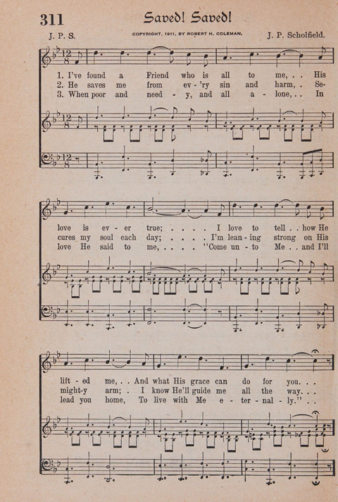 Kingdom Songs: the choicest hymns and gospel songs for all the earth, for general us in church services, Sunday schools, and young people meetings page 291