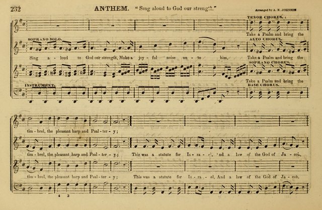 The Key-Stone Collection of Church Music: a complete collection of hymn tunes, anthems, psalms, chants, & c. to which is added the physiological system for training choirs and teaching singing schools page 232