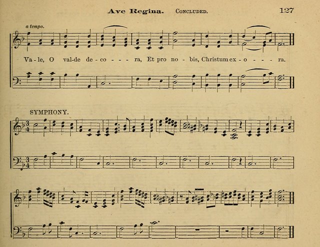 Laudis Corona: the new Sunday school hymn book, containing a collection of Catholic hymns, arranged for the principal seasons and festivals of the year page 127