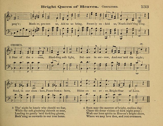 Laudis Corona: the new Sunday school hymn book, containing a collection of Catholic hymns, arranged for the principal seasons and festivals of the year page 133