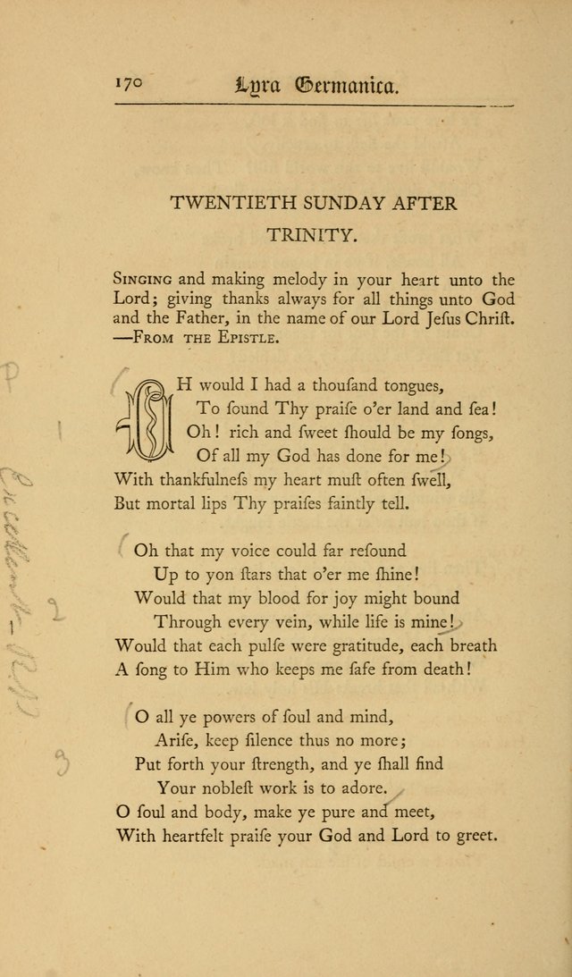 Lyra Germanica: hymns for the Sundays and chief festivals of the Christian year page 170