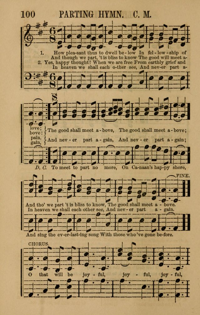 Linden Harp: a rare collection of popular melodies adapted to sacred and moral songs, original and selected. Illustrated. Also a manual of... page 100