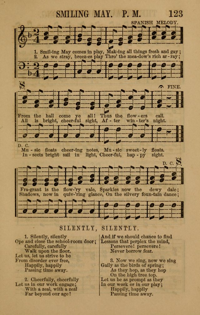 Linden Harp: a rare collection of popular melodies adapted to sacred and moral songs, original and selected. Illustrated. Also a manual of... page 123