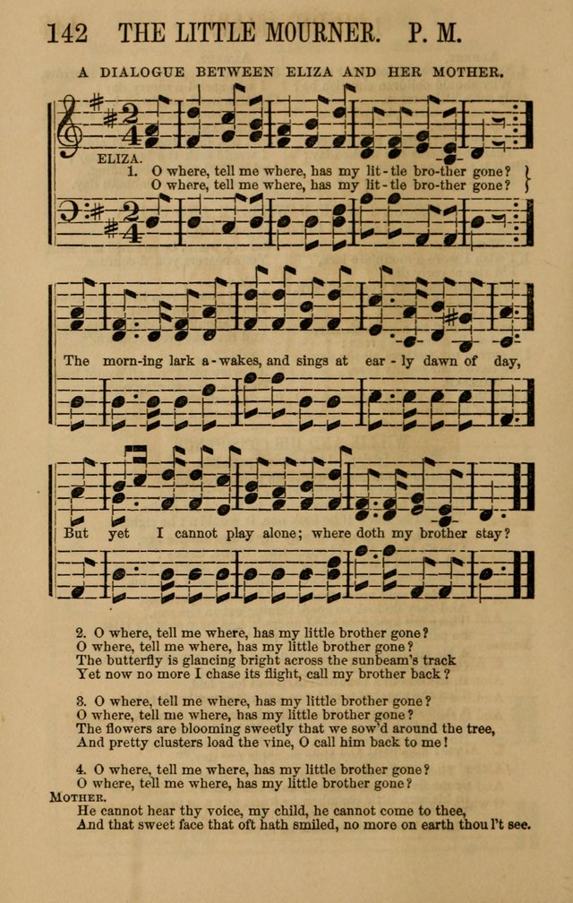 Linden Harp: a rare collection of popular melodies adapted to sacred and moral songs, original and selected. Illustrated. Also a manual of... page 142