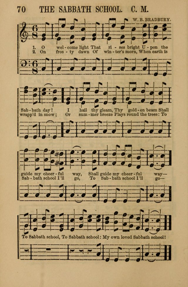 Linden Harp: a rare collection of popular melodies adapted to sacred and moral songs, original and selected. Illustrated. Also a manual of... page 70