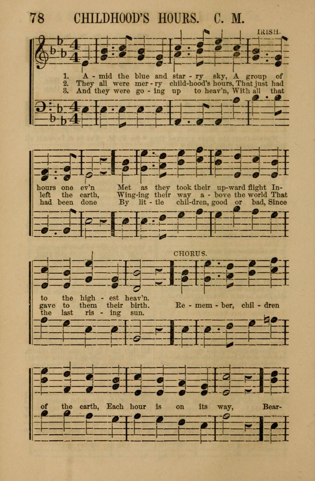 Linden Harp: a rare collection of popular melodies adapted to sacred and moral songs, original and selected. Illustrated. Also a manual of... page 78