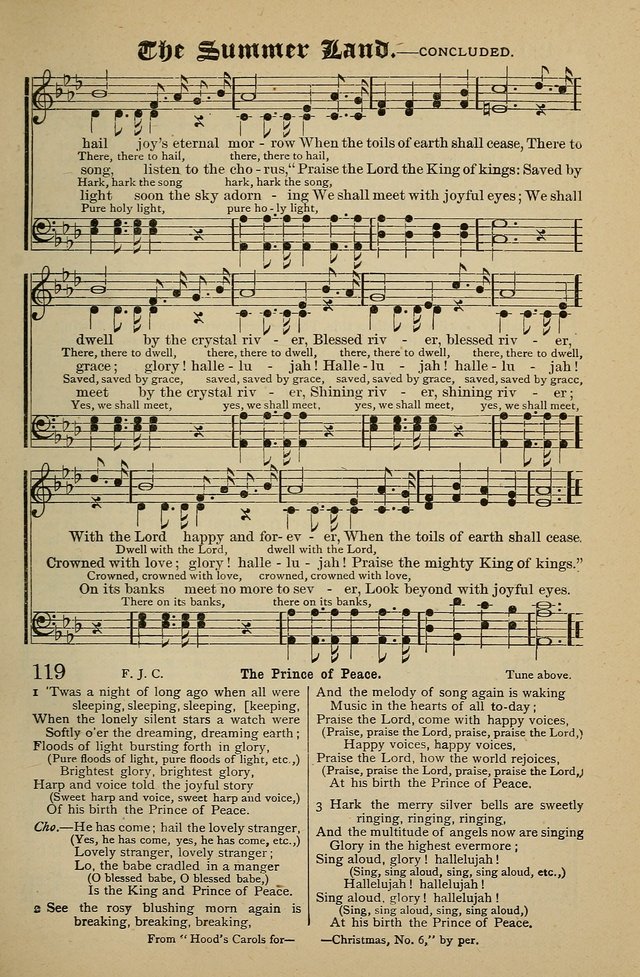 Living Hymns: for use in the Sabbath School, Christian Endeavor Meetings, the church & home page 119