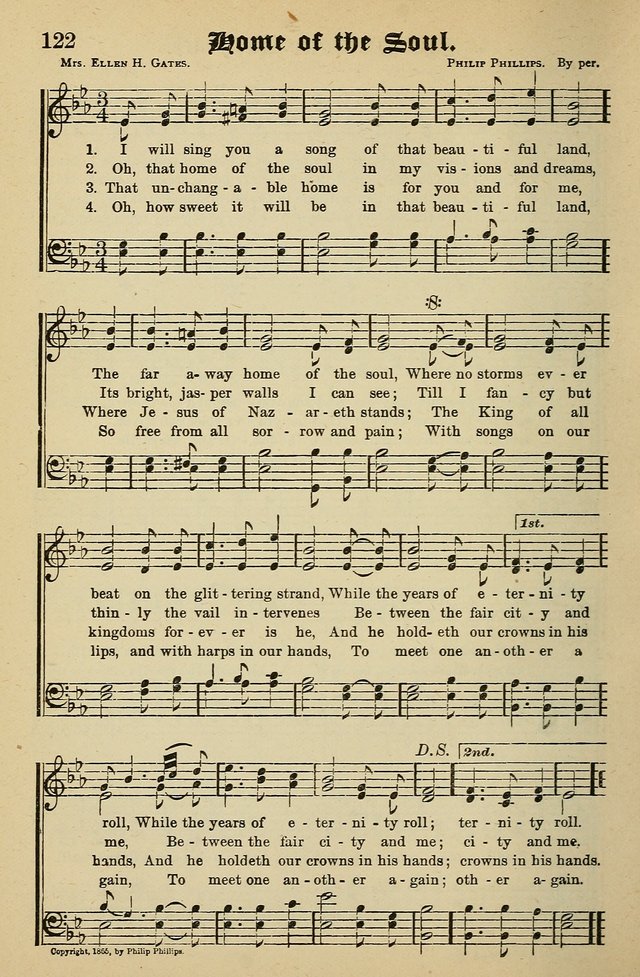 Living Hymns: for use in the Sabbath School, Christian Endeavor Meetings, the church & home page 122