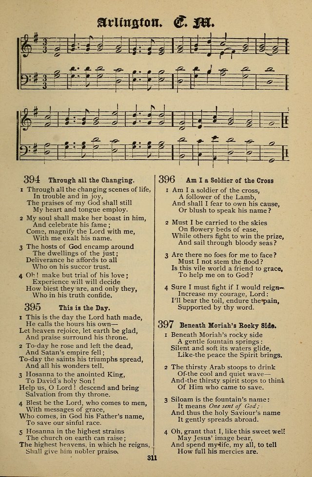 Living Hymns: for use in the Sabbath School, Christian Endeavor Meetings, the church & home page 311
