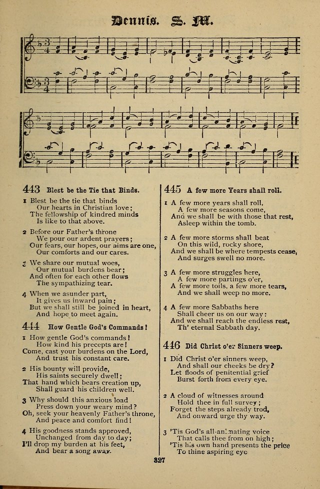 Living Hymns: for use in the Sabbath School, Christian Endeavor Meetings, the church & home page 327