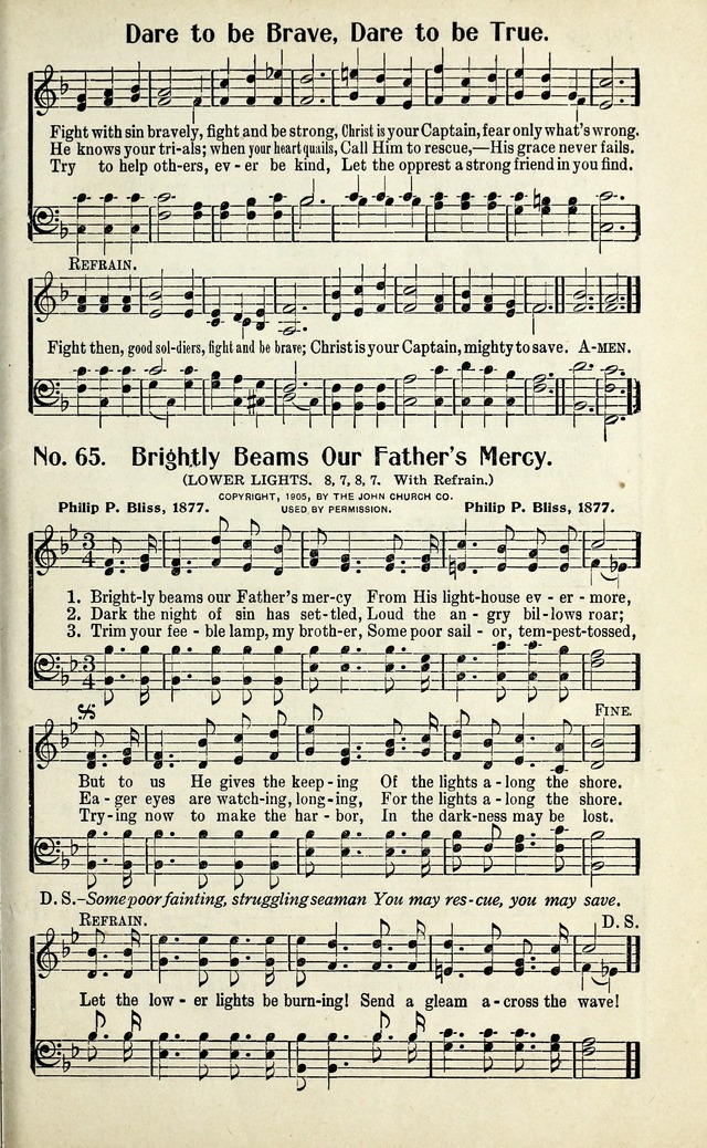 Living Hymns: the small hymnal: a book of worship and praise for the developing life page 59