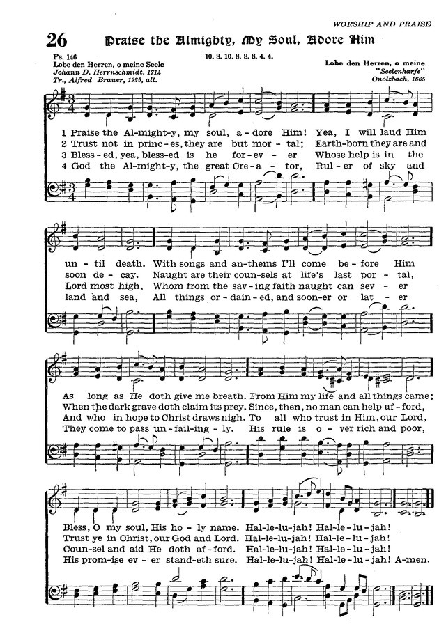 The Lutheran Hymnal page 198
