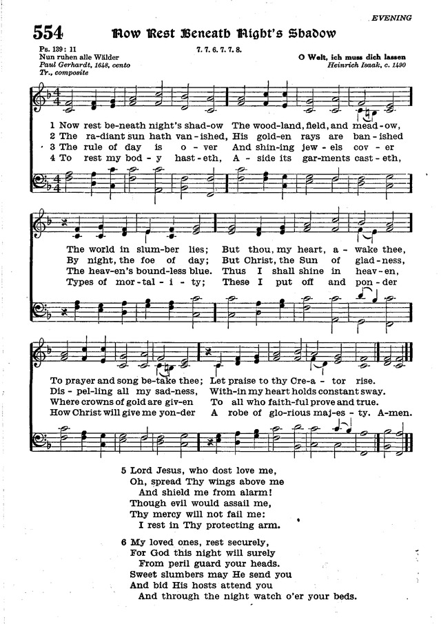 The Lutheran Hymnal page 726