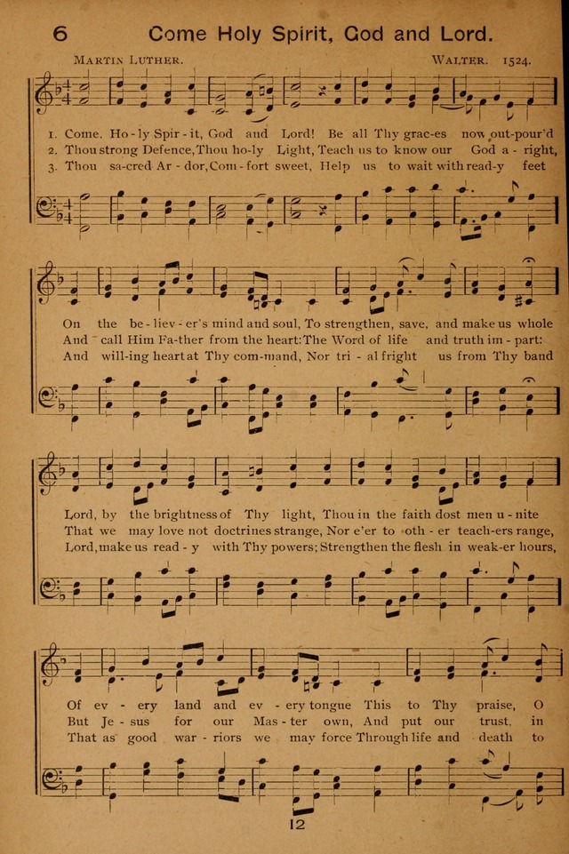 Lutheran Hymnal for the Sunday School page 12