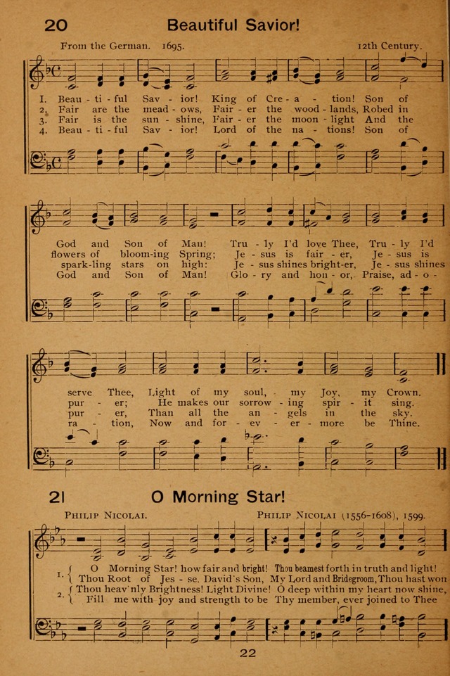 Lutheran Hymnal for the Sunday School page 22