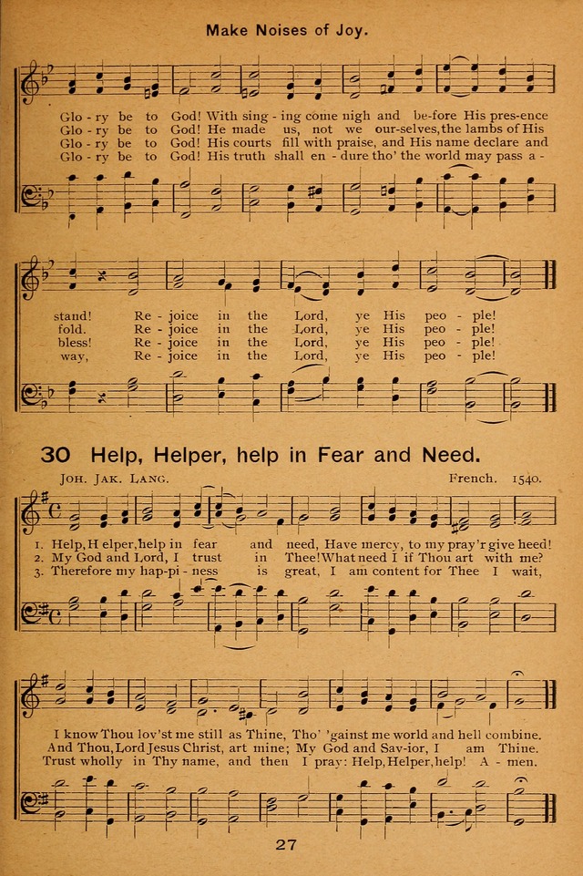 Lutheran Hymnal for the Sunday School page 27