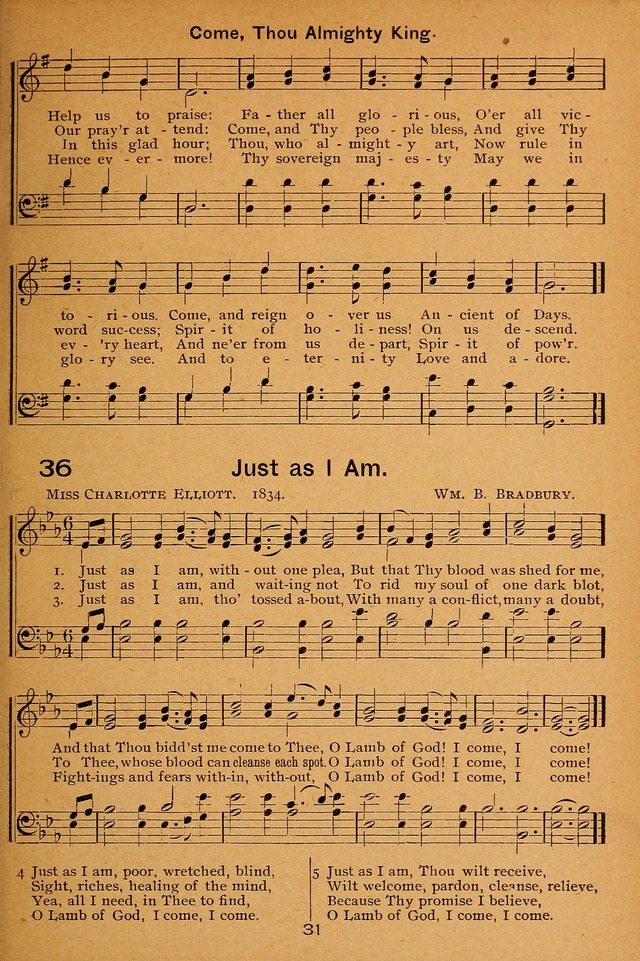 Lutheran Hymnal for the Sunday School page 31