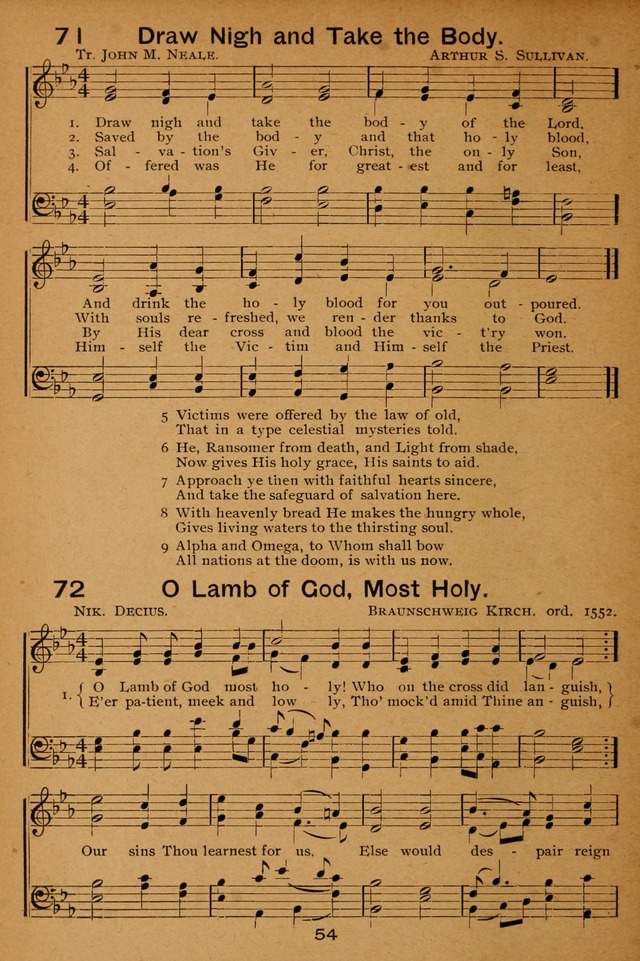 Lutheran Hymnal for the Sunday School page 54