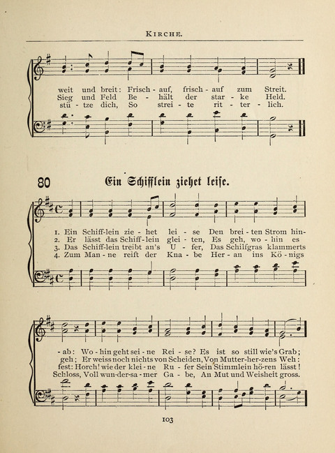 Liederlust: Altes und Neues für Muntere Sänger in Kirche, Schule und Haus page 103