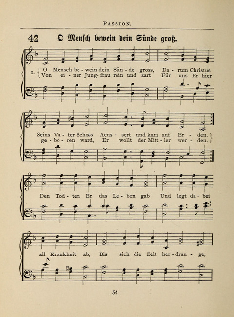 Liederlust: Altes und Neues für Muntere Sänger in Kirche, Schule und Haus page 54