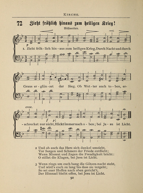 Liederlust: Altes und Neues für Muntere Sänger in Kirche, Schule und Haus page 92