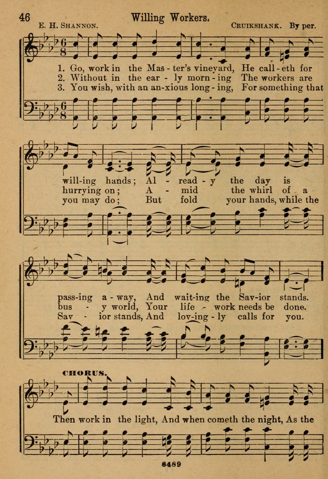 Little Sacred Songs: for Little Singers of the primary department of the Sunday school, and for Kindergartens and the home page 46