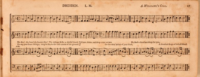 The Middlesex Collection of Church Music: or, ancient psalmody revived: containing a variety of psalm tunes, the most suitable to be used in divine service (2nd ed. rev. cor. and enl.) page 47