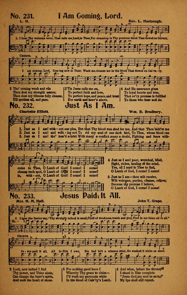 Make Christ King. Combined: a selection of high class gospel hymns for use in general worship and special evangelistic meetings page 220