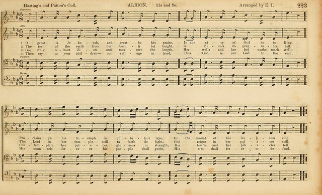 The Mozart Collection of Sacred Music: containing melodies, chorals, anthems and chants, harmonized in four parts; together with the celebrated Christus and Miserere by ZIngarelli page 223