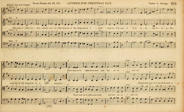 The Mozart Collection of Sacred Music: containing melodies, chorals, anthems and chants, harmonized in four parts; together with the celebrated Christus and Miserere by ZIngarelli page 273