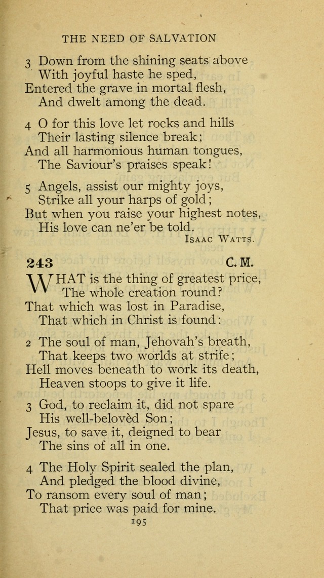 The Methodist Hymnal (Text only edition) page 195
