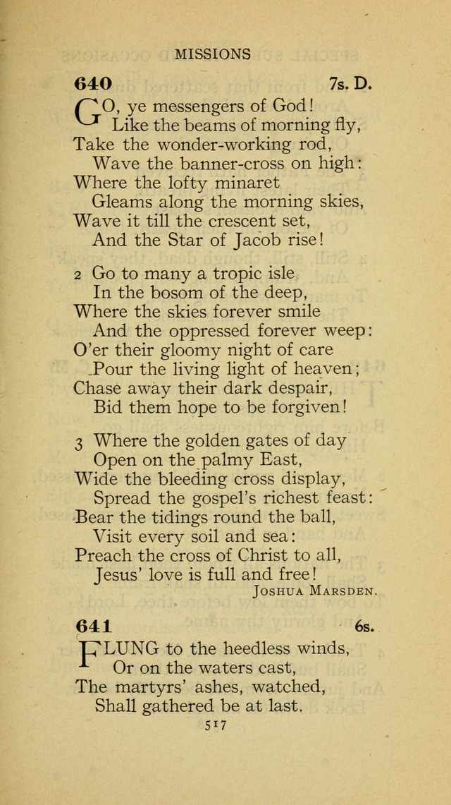 The Methodist Hymnal (Text only edition) page 517