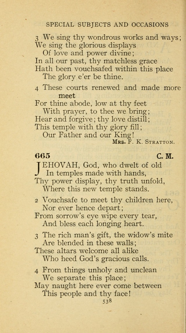 The Methodist Hymnal (Text only edition) page 538