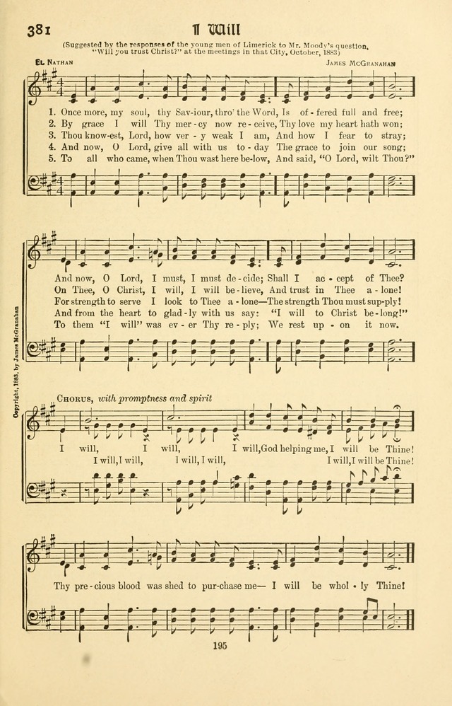 Montreat Hymns: psalms and gospel songs with responsive scripture readings page 195